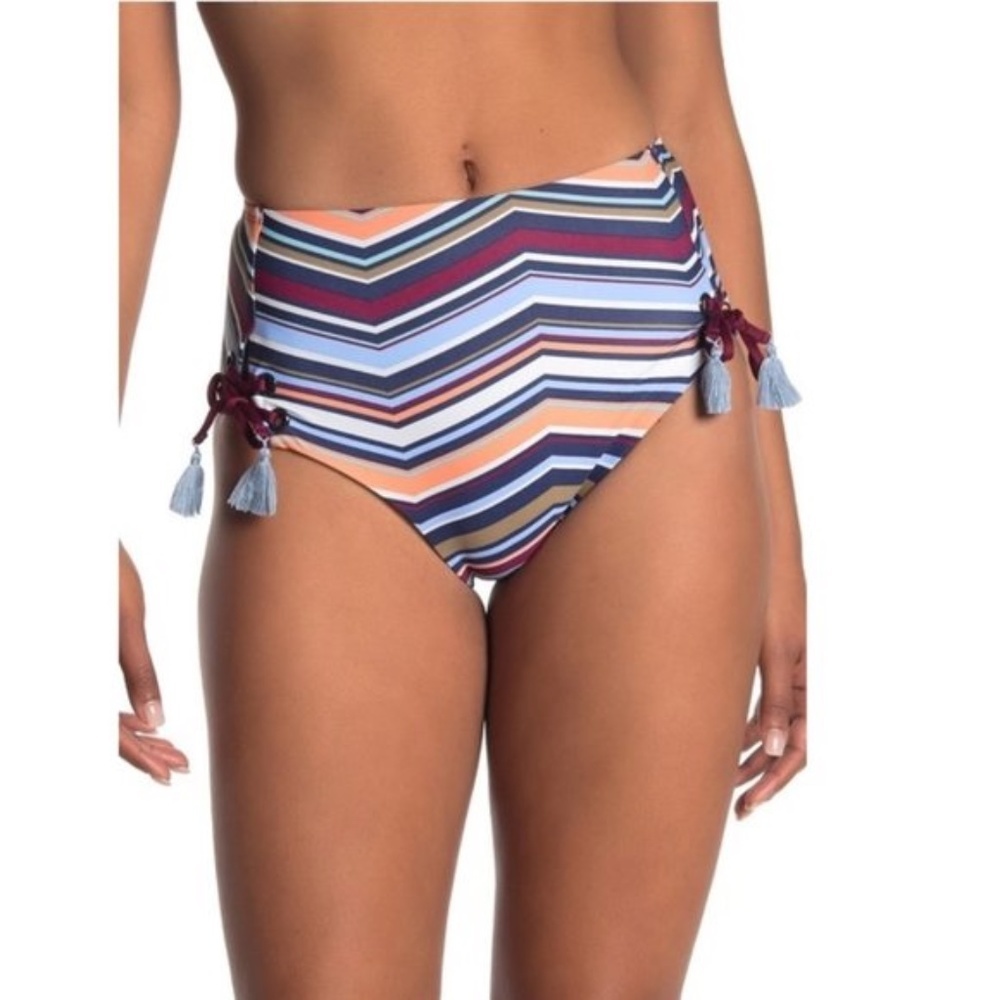 Mossimo Printed High Waist Lace-Up Bikini Bottom